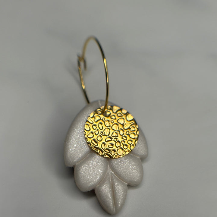 Golden petal charm