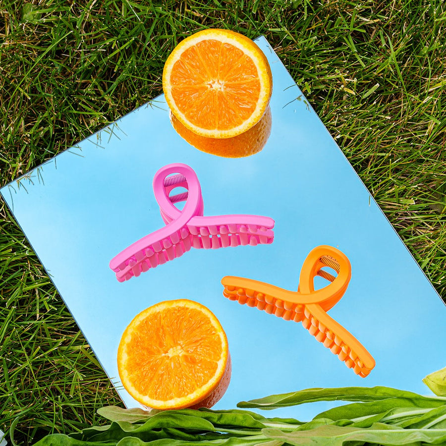 Fay minimalistische clip oranje