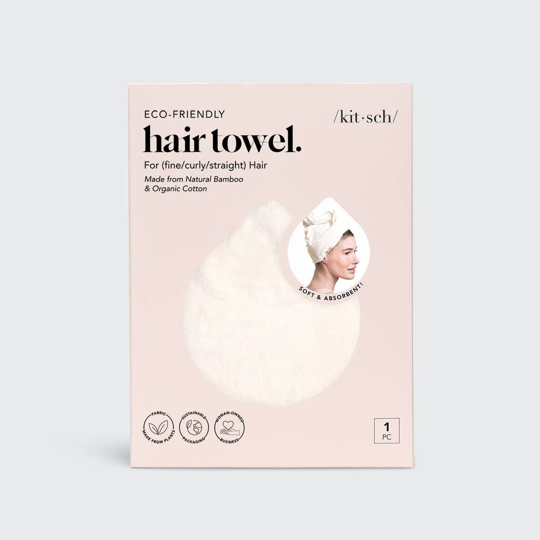 KITSCH – Sneldrogende Haarhanddoek – Ivoor