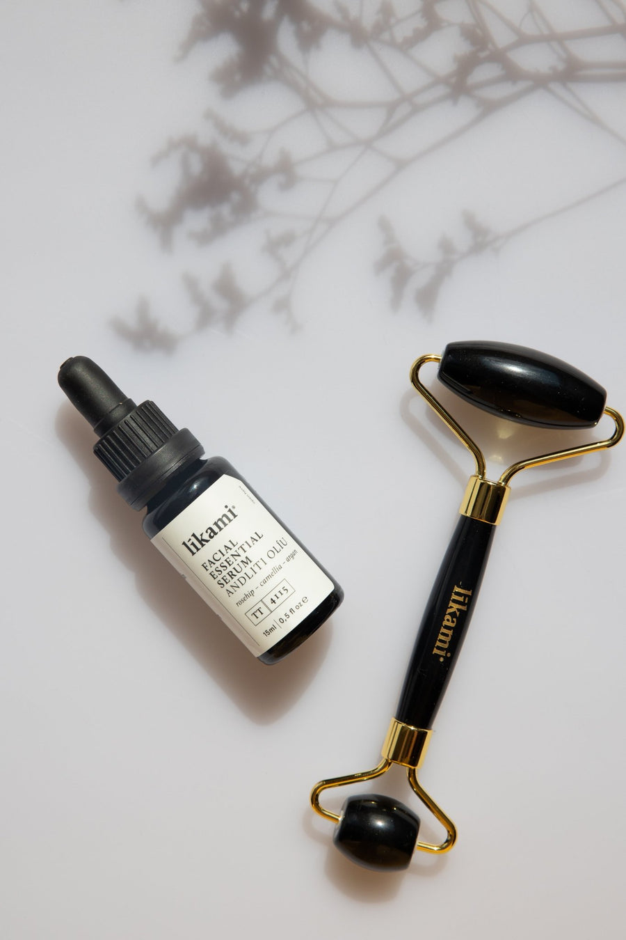 Likami Facial Essential Serum & Jade Stone Roller Set - Blossoms Beauty