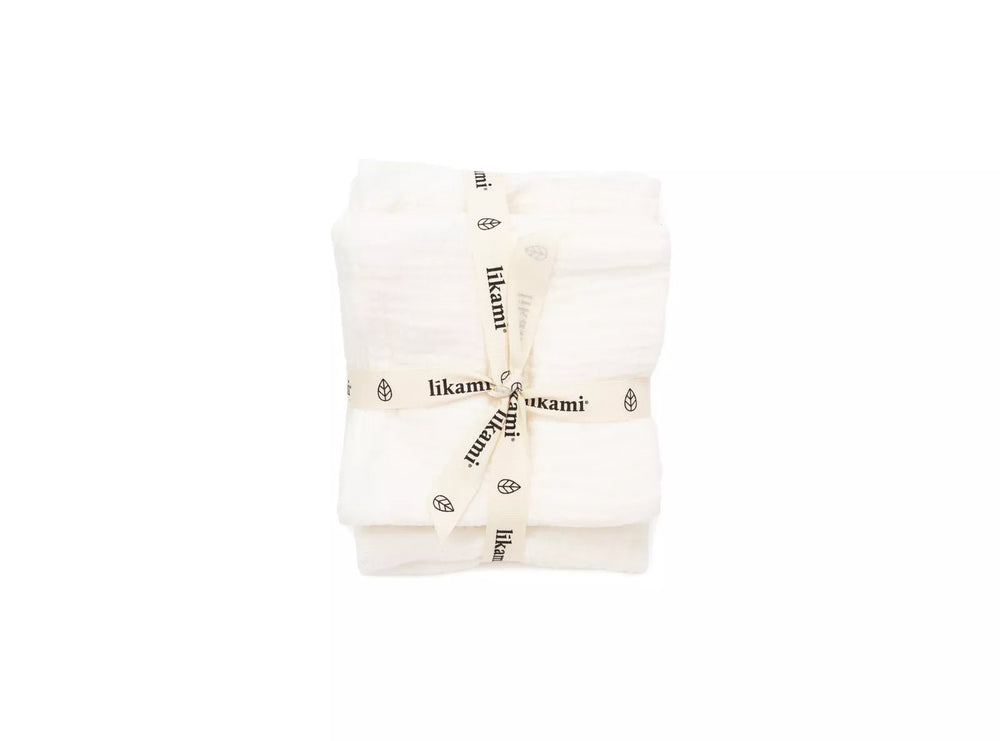 Líkami Muslin Cloth Set – Zachte, herbruikbare doeken voor gezichtsreiniging | Set van 3 - Blossoms Beauty